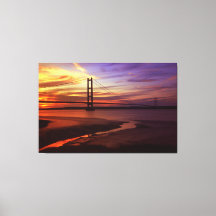 Colorful Humber Bridge Sunset photo