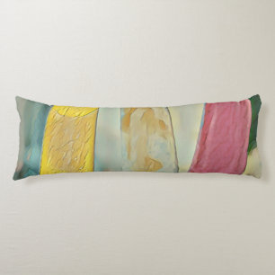 Colorful ice cream popsicles body cushion