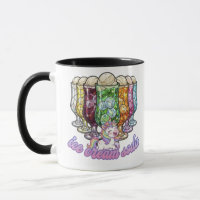 Colorful ice cream soda -with a unicorn-