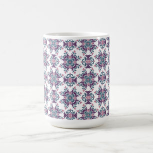 Colorful IkatFloral Motif Pattern Coffee Mug