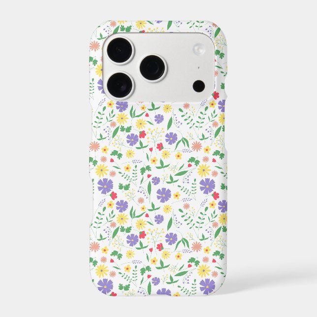 Colorful Illustrated Pattern Flowers (Back)