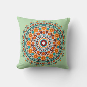 Colorful Indian Mandala Cushion