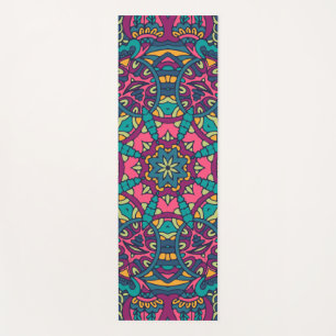Colorful Indian Mexican Ethnic Oriental Rug Mandal Yoga Mat