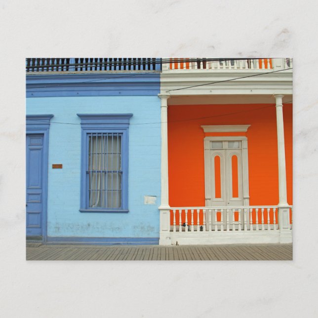 Colorful Iquique street Postcard (Front)