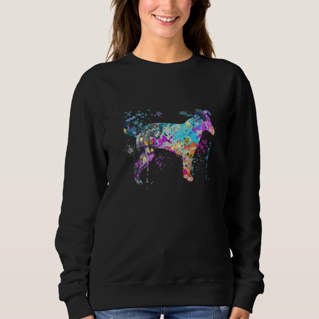 Colorful Jack Russell Terrier Dog Jack Russell Ter Sweatshirt (Front)
