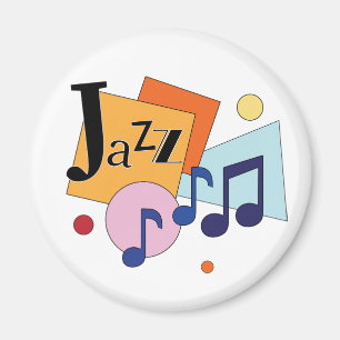 Colorful Jazz Modern Art Design Magnet
