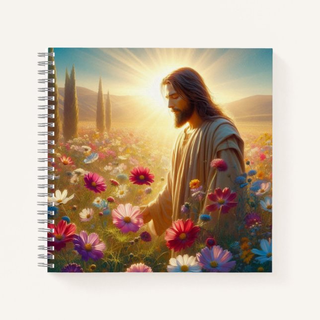 Colorful Jesus notebook! Notebook (Front)