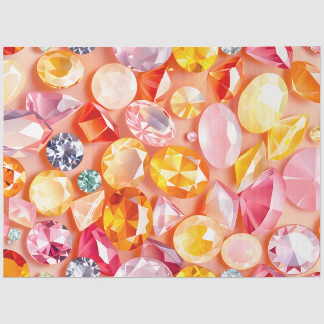 Colorful Jewel Art Tissue Paper (Front)