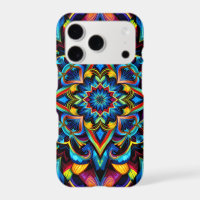 Colorful Kaleidoscope Mandala Design Mug, Pillow