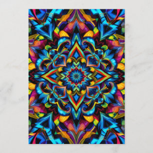 Colorful Kaleidoscope Mandala iPhone 14 Case Invitation