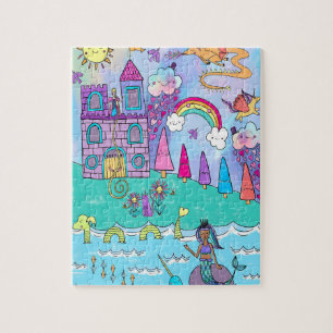 Colorful Kawaii Magical Fantasy Fairytale Puzzle