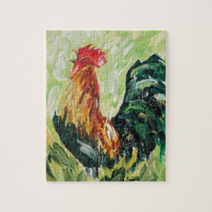 Colorful Keith the RoosterRooster Jigsaw Puzzle