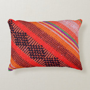 Colorful knitwear with multi color of the rope as decorative cushion