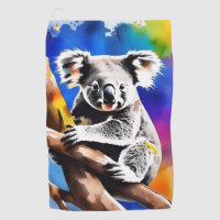 Colorful Koala Bear Watercolour Splash,