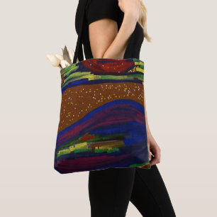 Colorful Landscape Tote Bag