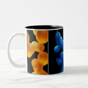 colorful lava  Two-Tone coffee mug