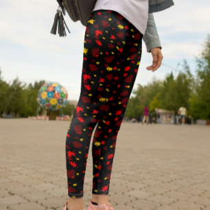 Colorful Leaf Leggings