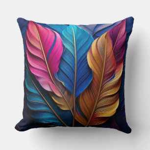 Colorful leafs cushion