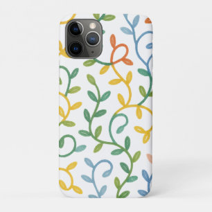 colorful leaves pattern iPhone 11 pro case