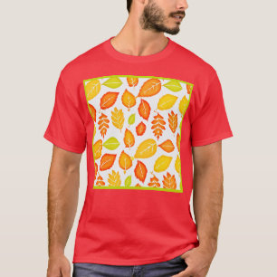 Colorful Leaves Pattern T-Shirt