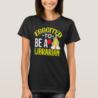 Colorful Librarian Easter Theme T-Shirt