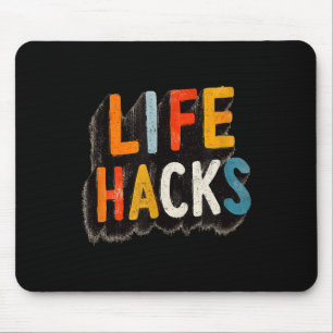 Colorful Life Hacks Emblem  Mouse Pad