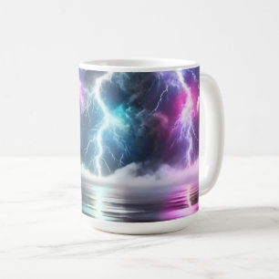 Colorful Lightning Strike Coffee Mug