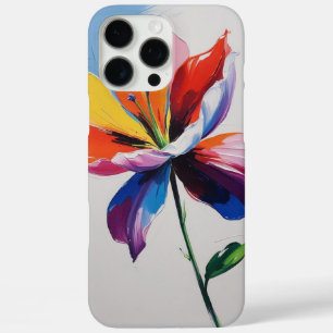 Colorful Lily and Blossom Design iPhone Case