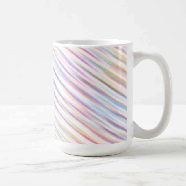 colorful line Pattern Design wave art Coffee Mug (Right)