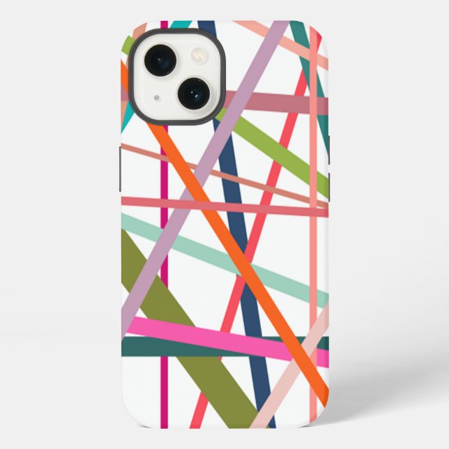 Colorful Lines  iPhone Case (Back)
