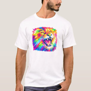 Colorful Lion Art T-Shirt