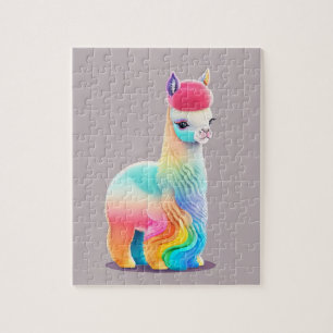 Colorful Little Alpaca Jigsaw Puzzle