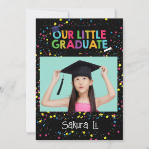 Colorful Little Graduate Invitation