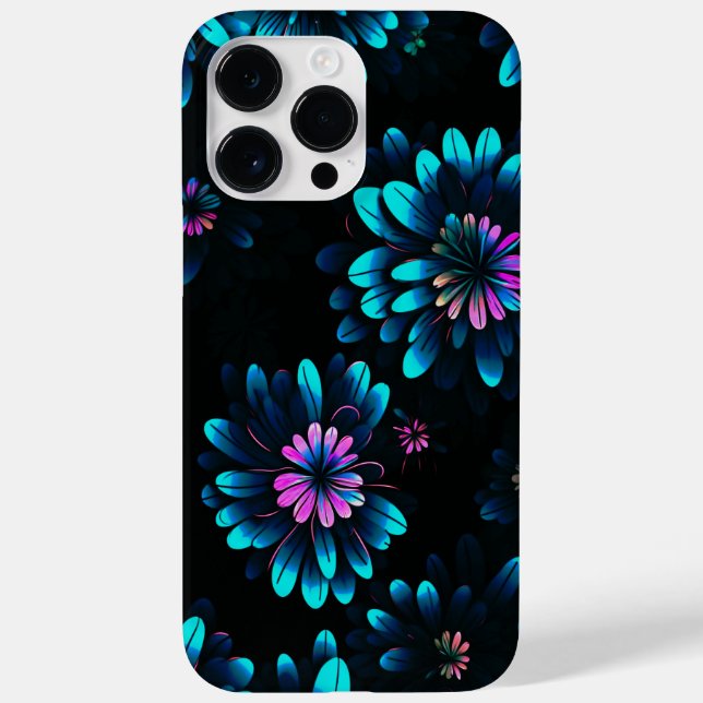 COLORFUL LUMINOUS FLOWER DESIGN Case-Mate iPhone CASE (Back)