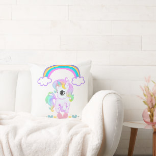Colorful magic-themed pillow for children's or liv