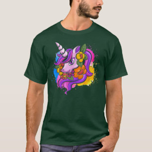 Colorful Magical Animal Unicorn Lover Fairytale Un T-Shirt