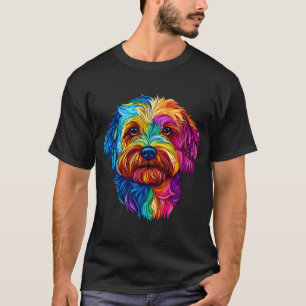 Colorful Maltipoo Face Cute Dog Lover T-Shirt
