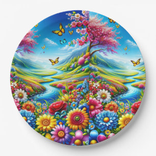 COLORFUL MANDALA CASE PAPER PLATE