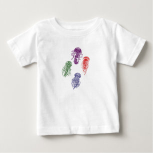 colorful mandala jellyfish baby T-Shirt
