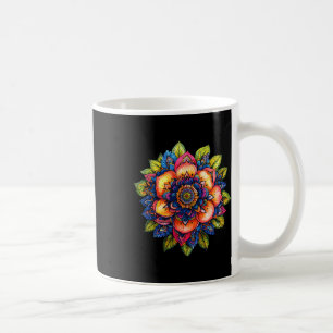 Colorful Mandala Lotus Flower Boho Yoga Meditation Coffee Mug