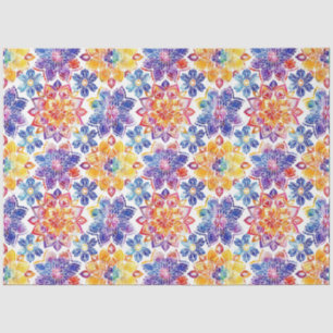 Colorful Mandala Pattern Decoupage Tissue Paper