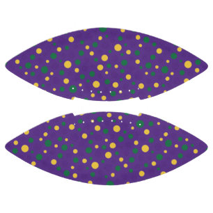 Colorful Mardi Gras polka dot Football