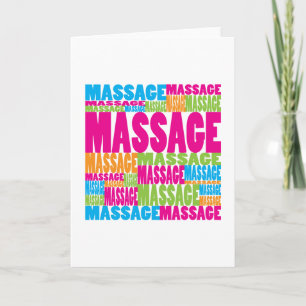 Colorful Massage Card