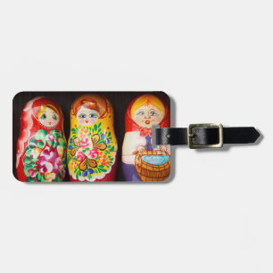 Colorful Matryoshka Dolls Luggage Tag