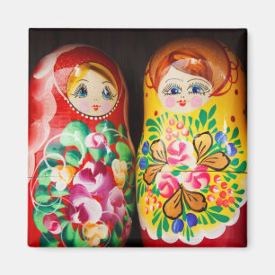 Colorful Matryoshka Dolls Magnet