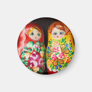 Colorful Matryoshka Dolls Magnet