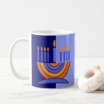 Colorful Menorah Hanukkah Gift Coffee Mug<br><div class="desc">Happy Hanukkah. Colorful Minorah design Hanukkah Gift Mugs. Matching cards and gifts available in the Jewish Holidays / Hanukkah Category of our store.</div>