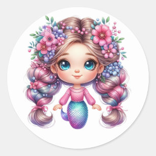 Colorful Mermaid Stickers