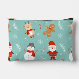 Colorful Merry and Bright Christmas 2026 Family Ho Accessory Pouch