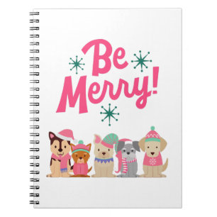 Colorful Merry and Bright Christmas 2026 Holidy Notebook